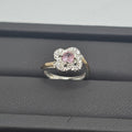 Anillo floral rosa