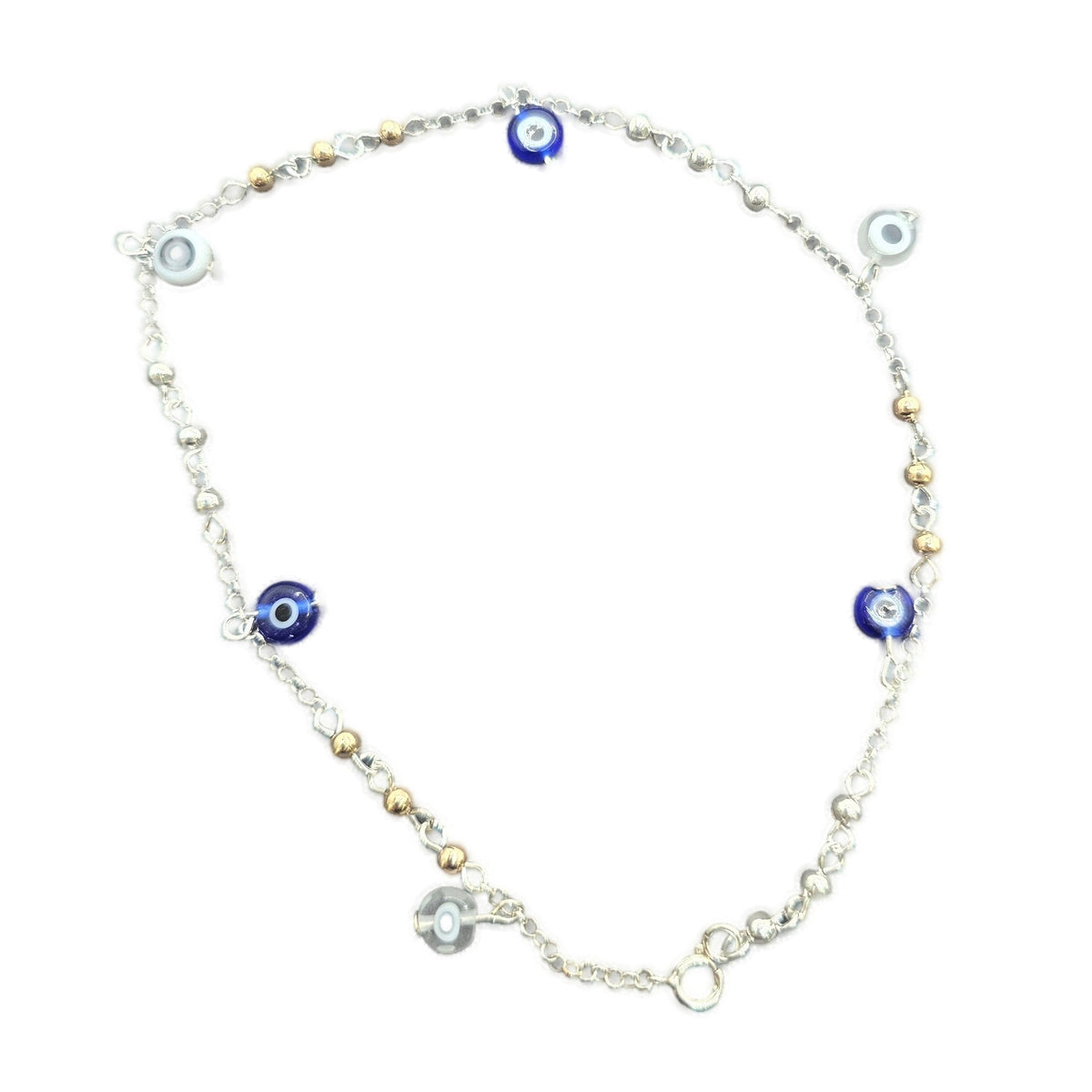 Pulsera de ojo turco de plata