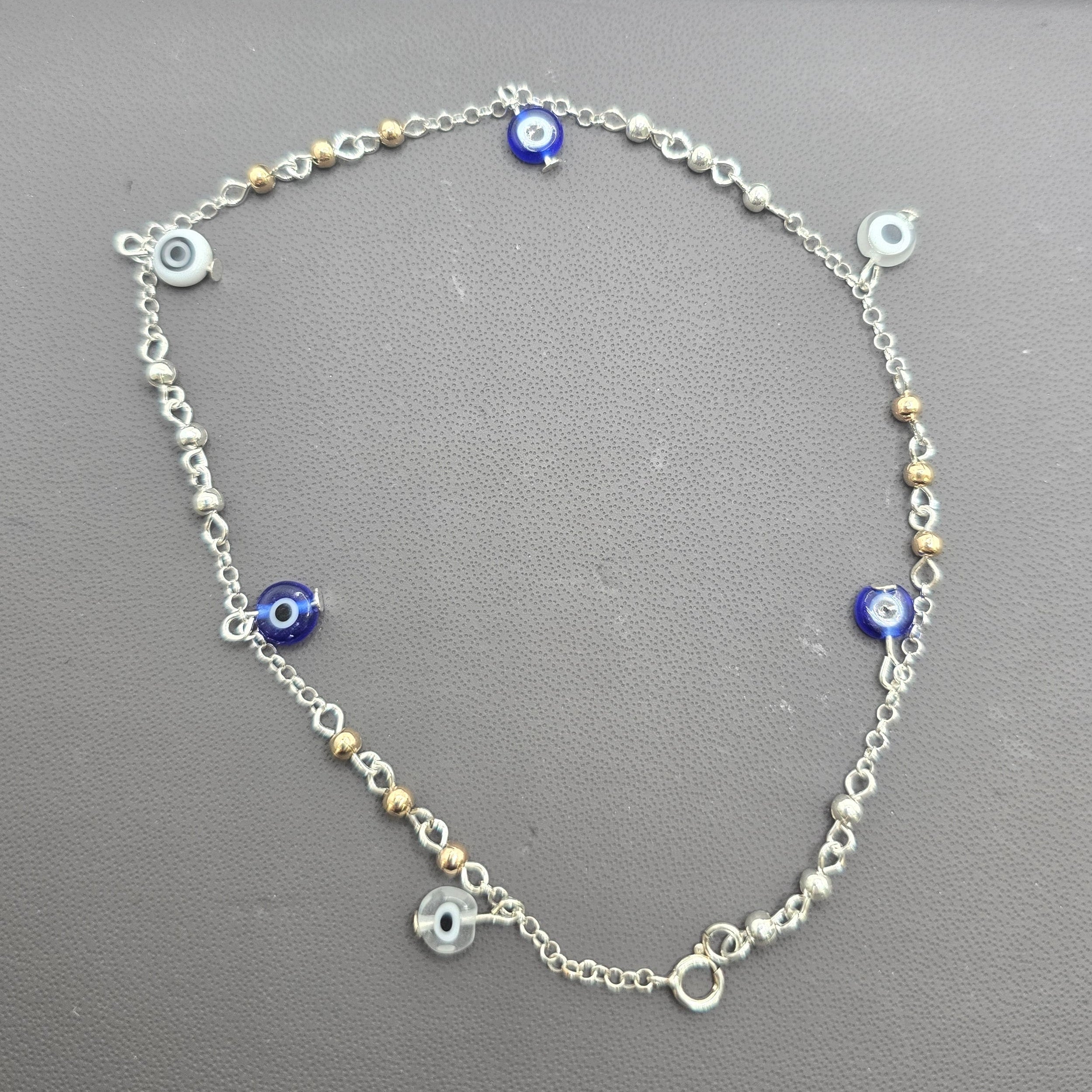 Silver Turkish Eye Bracelet