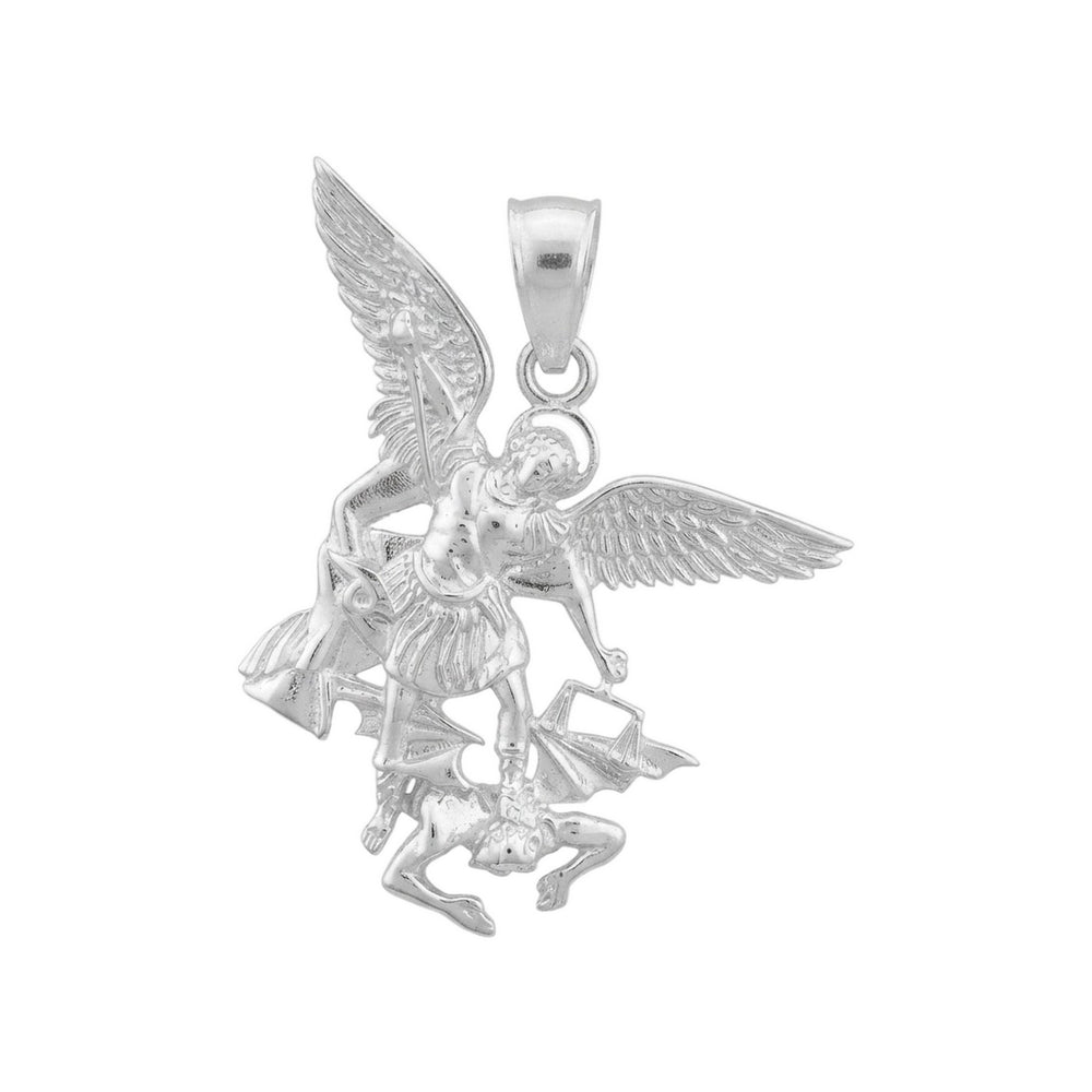 Silver Saint Michael the Archangel Pendant