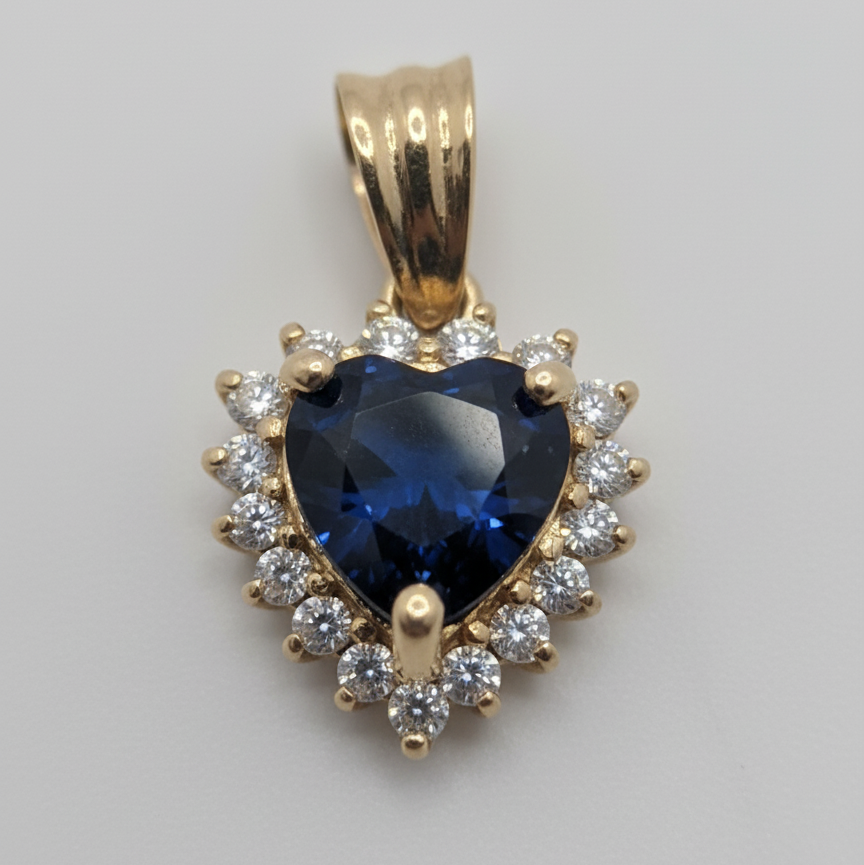 Blue Heart Pendant