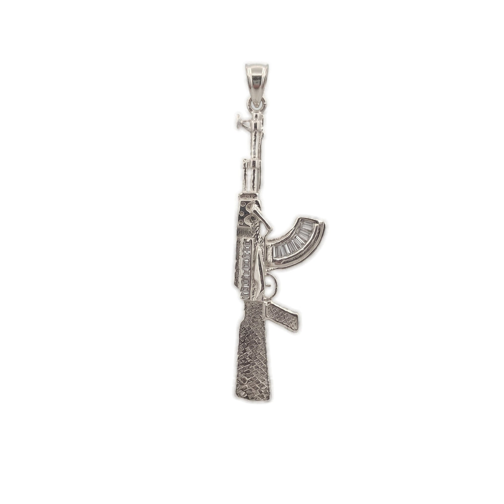 Silver Rifle Pendant