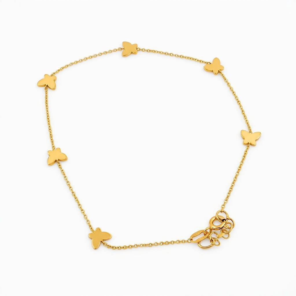 Tobillera de mariposas