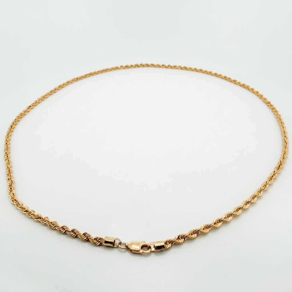 Cadena tejido cordon de 22"