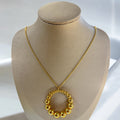 Gold Balls Circle Necklace