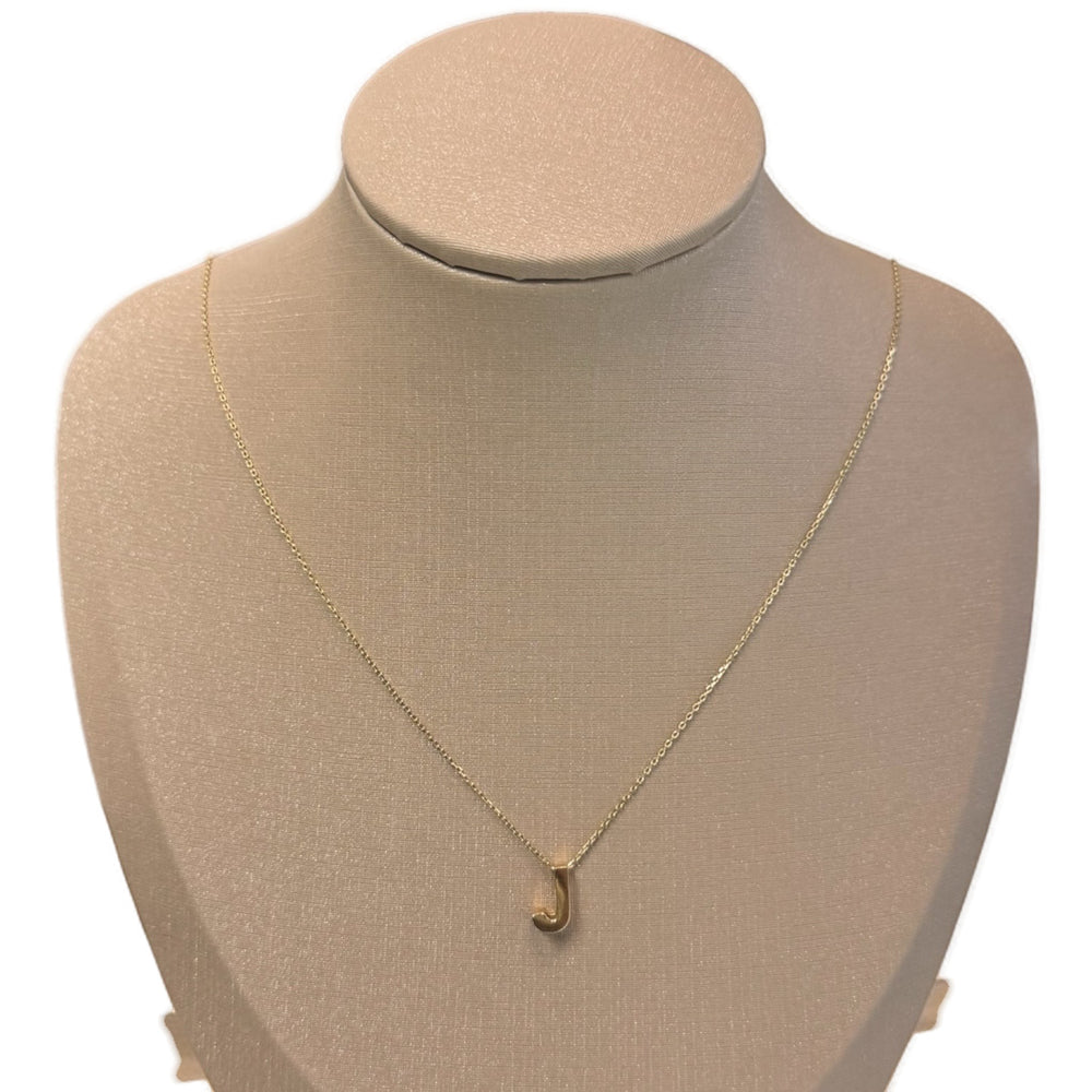 J pendant Gold Necklace
