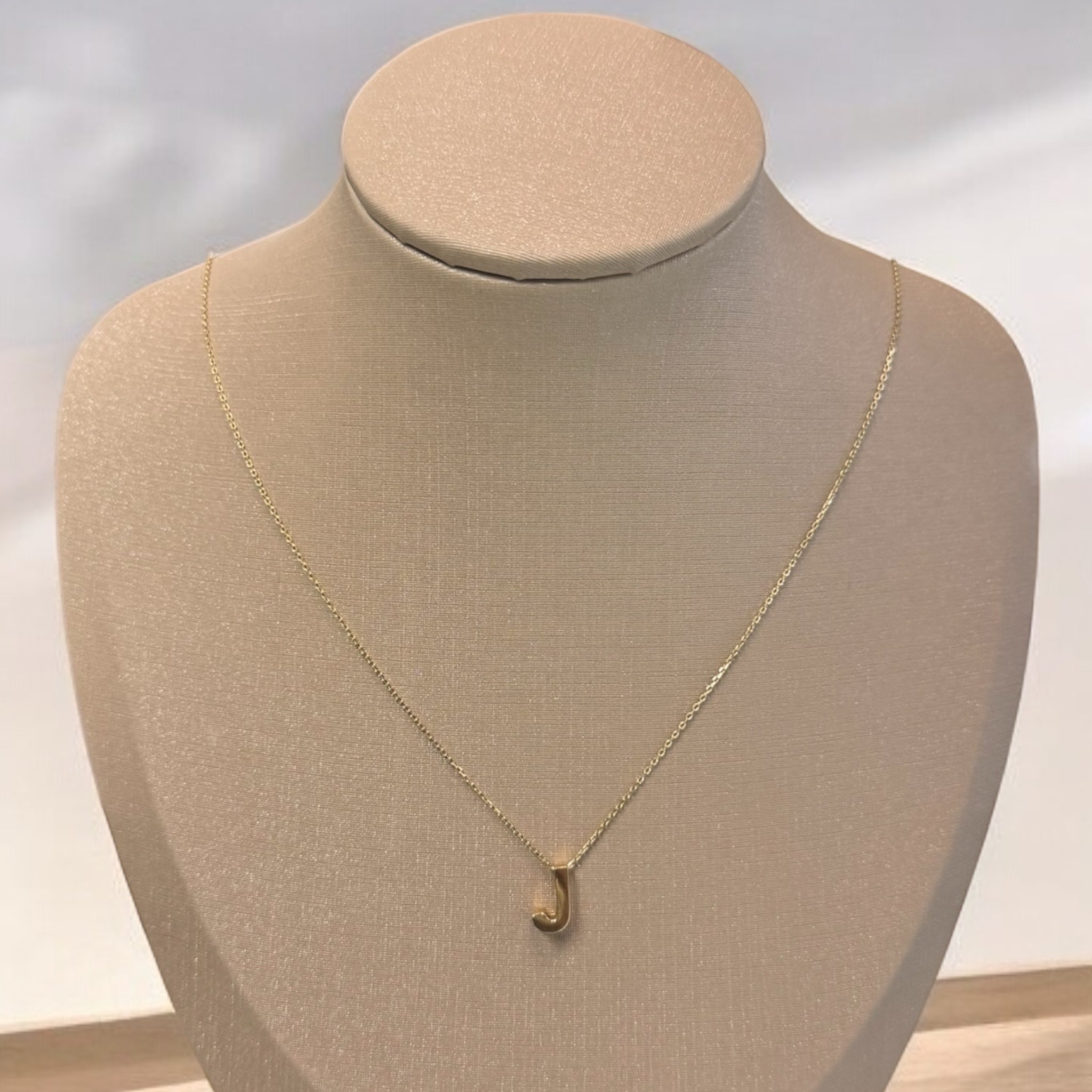 J pendant Gold Necklace
