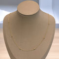 Collar de cadena de cuentas de oro