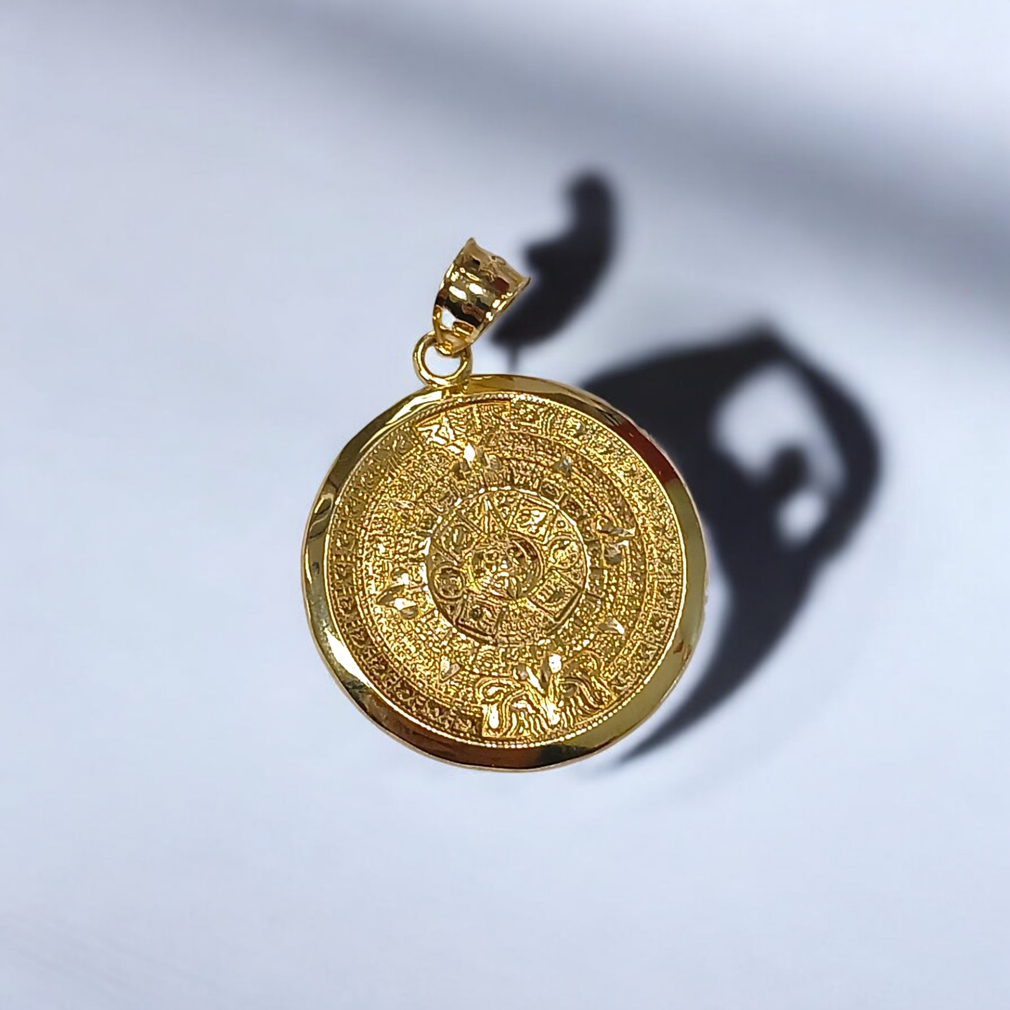 Aztec Mayan Sun Calendar Pendant