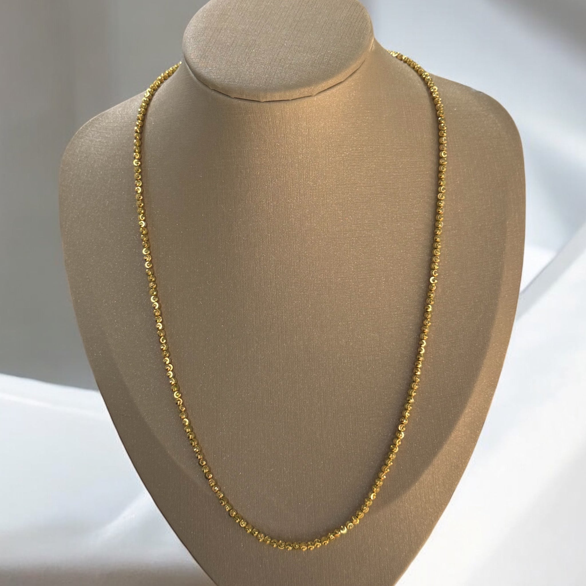 Gold Ball Chain Necklace