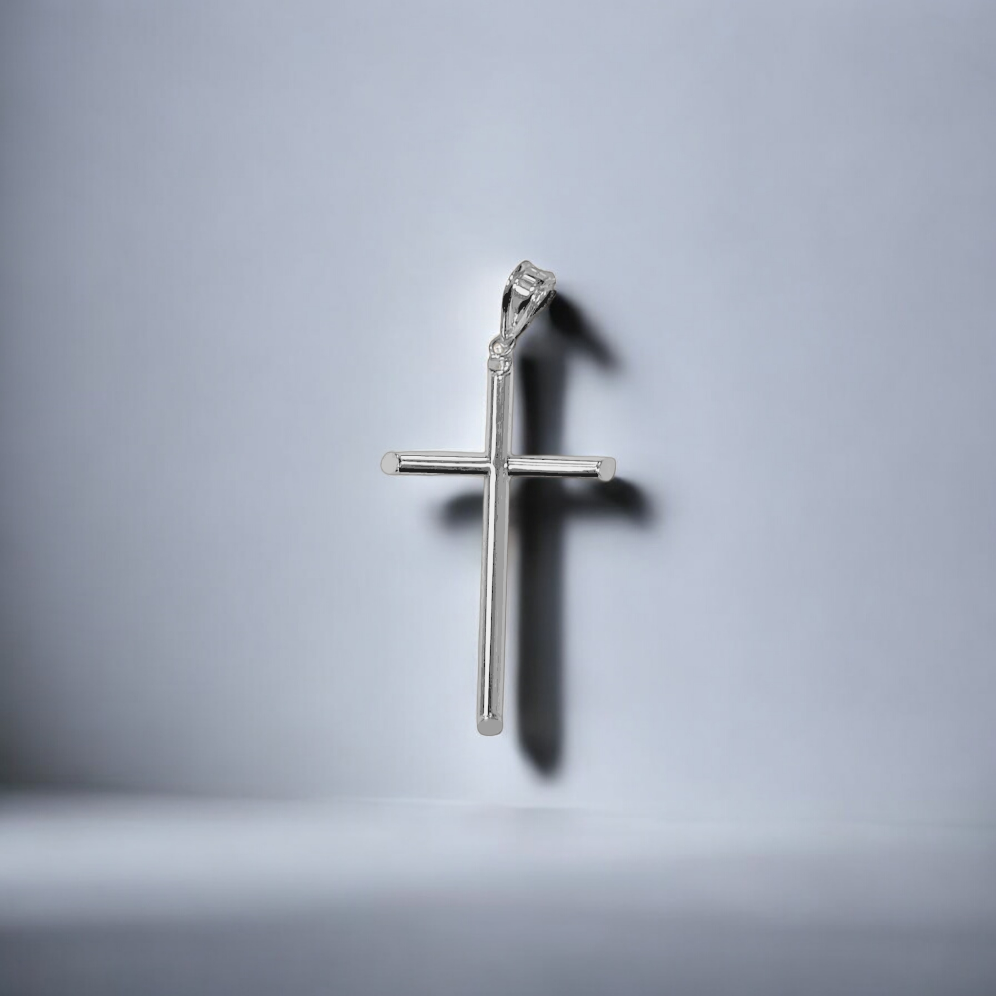 White Gold cross Pendant