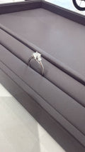 Anillo de compromiso 14K oro Blanco