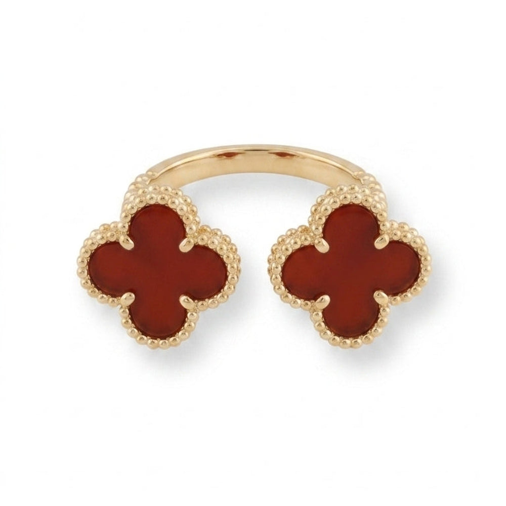 Red Stone 18K Gold Ring