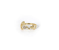 Anillo con escritura de amor