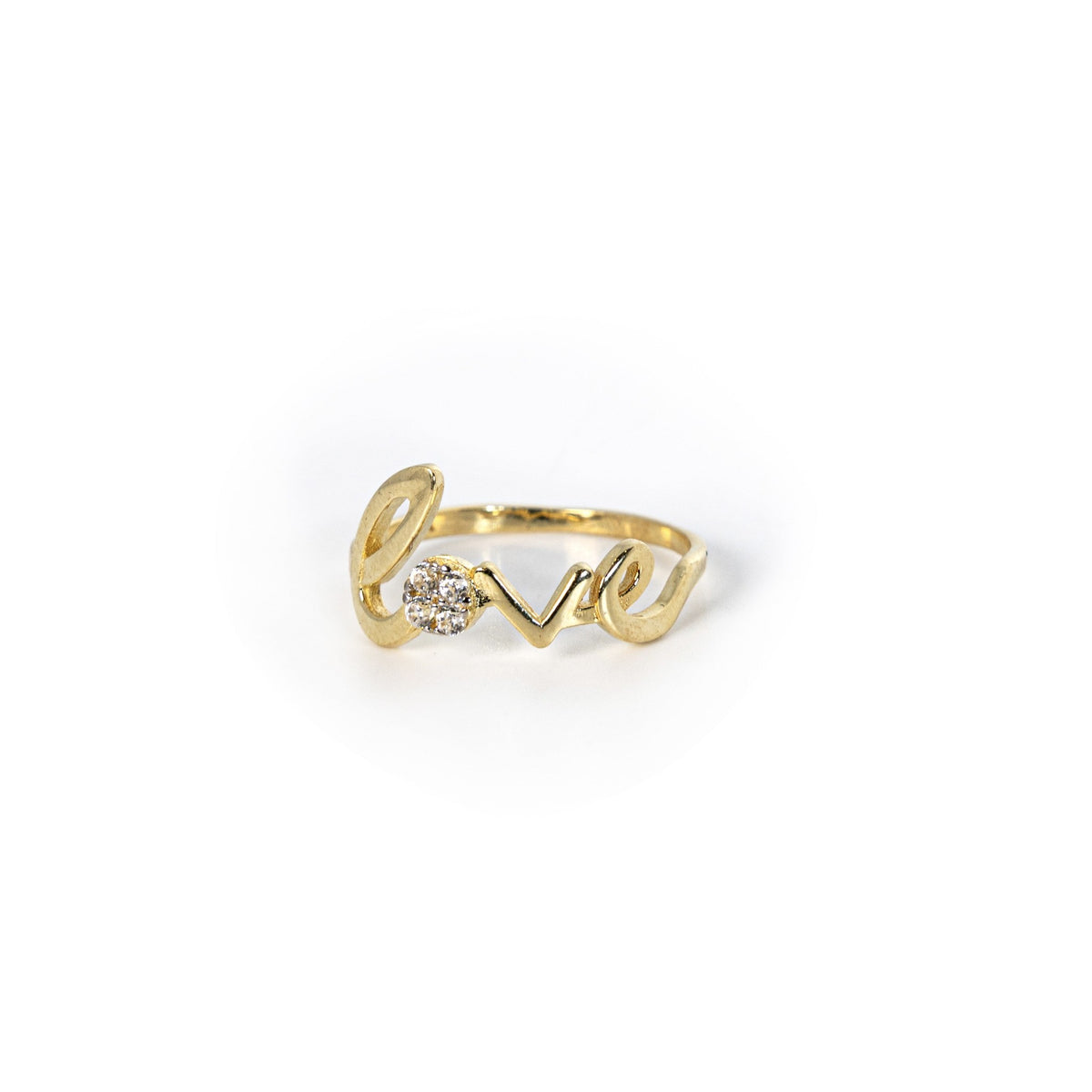 Anillo con escritura de amor