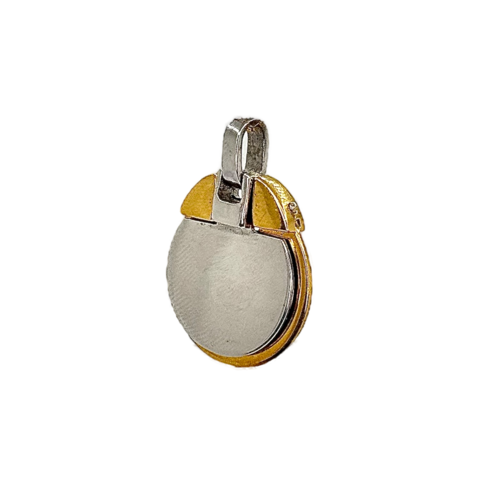 Two Tone Plate Pendant