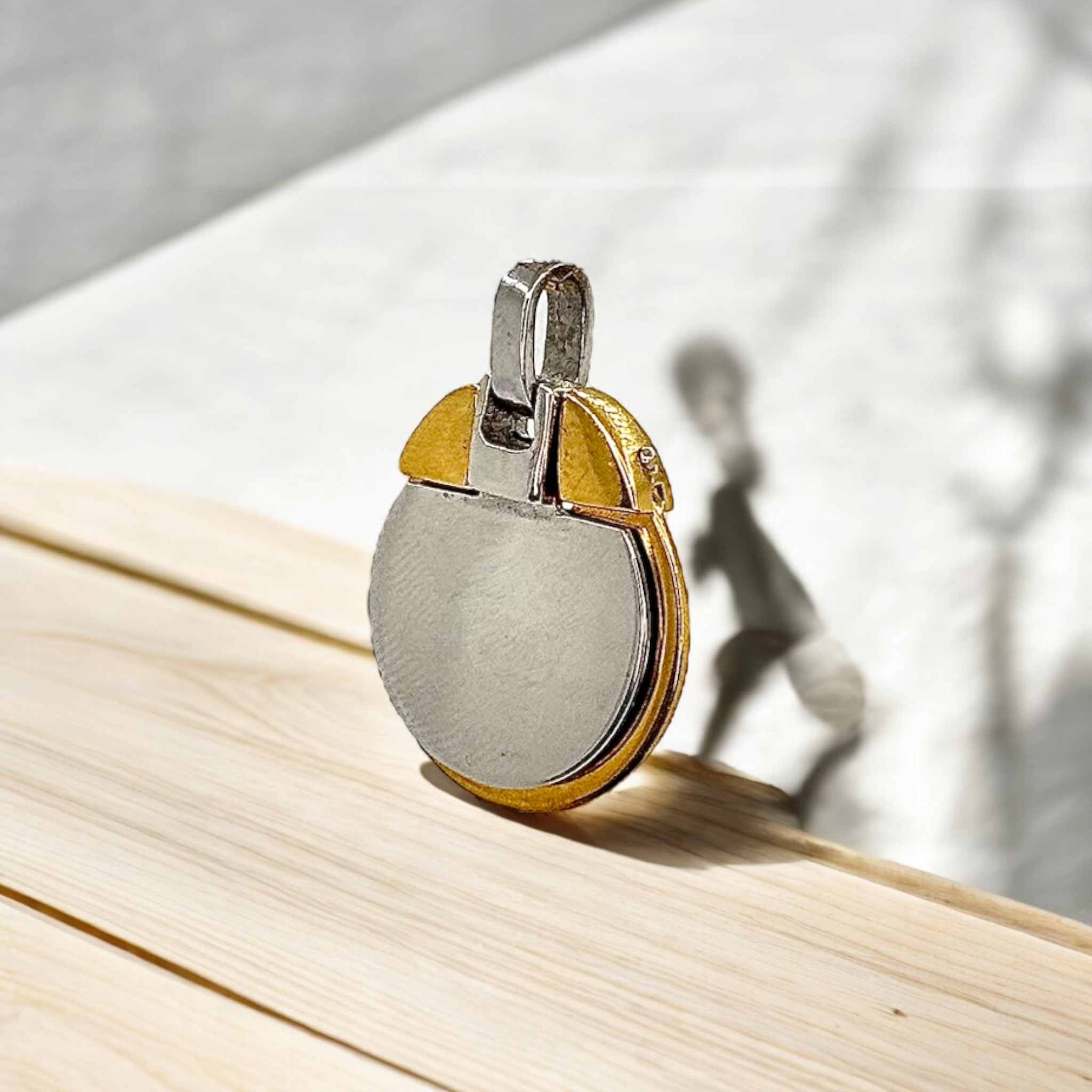 Two Tone Plate Pendant
