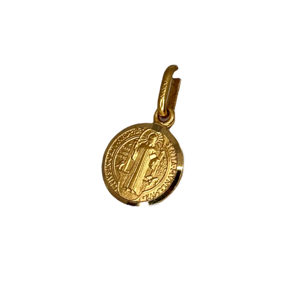 Saint Benito Chain medal 18k
