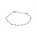 Classic 18k Gold Minimalist Bead Anklet