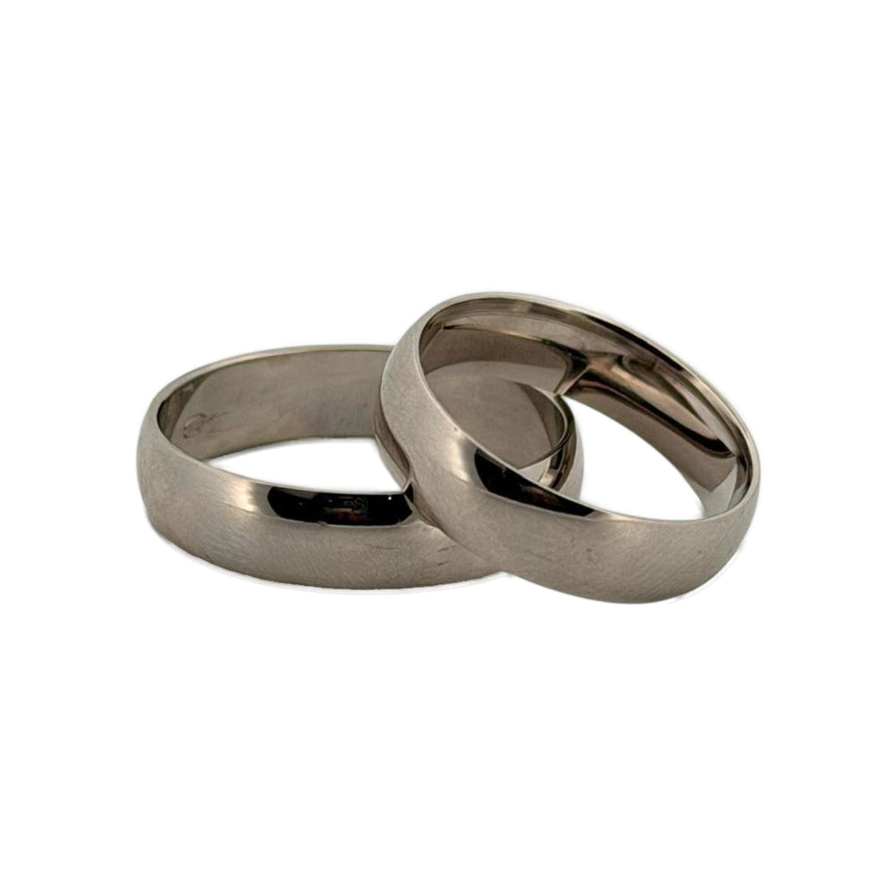 Classic White Gold Wedding Bands