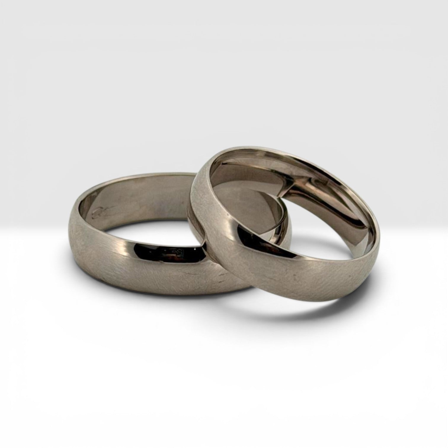 Classic White Gold Wedding Bands