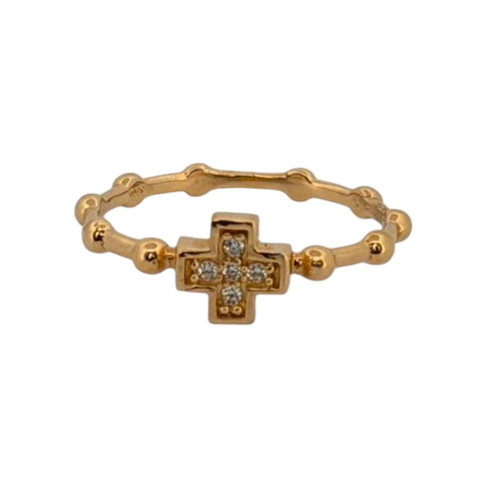 Gold Cross Ring