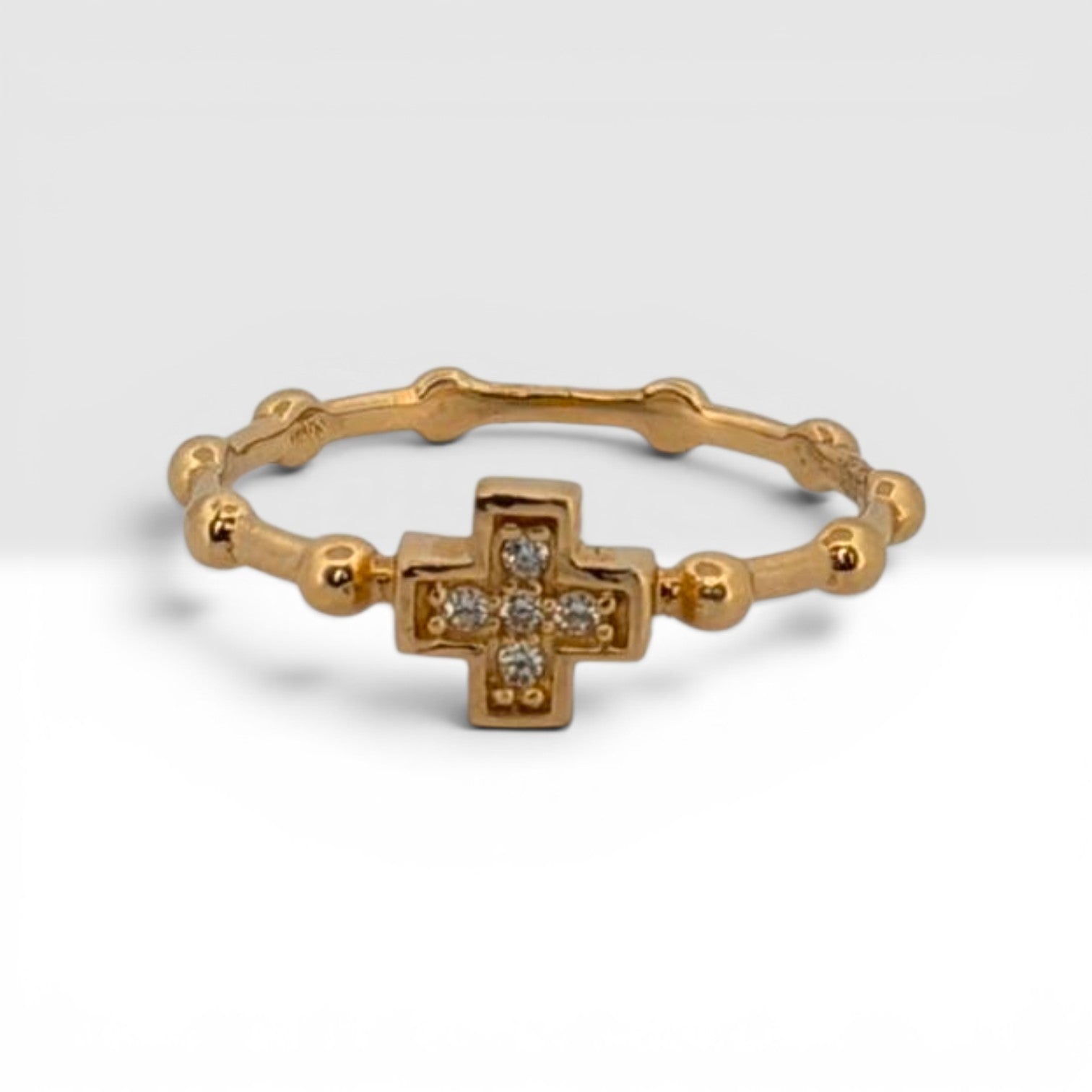 Gold Cross Ring