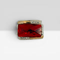 Scarlet Premium Rectangular Silver Ring