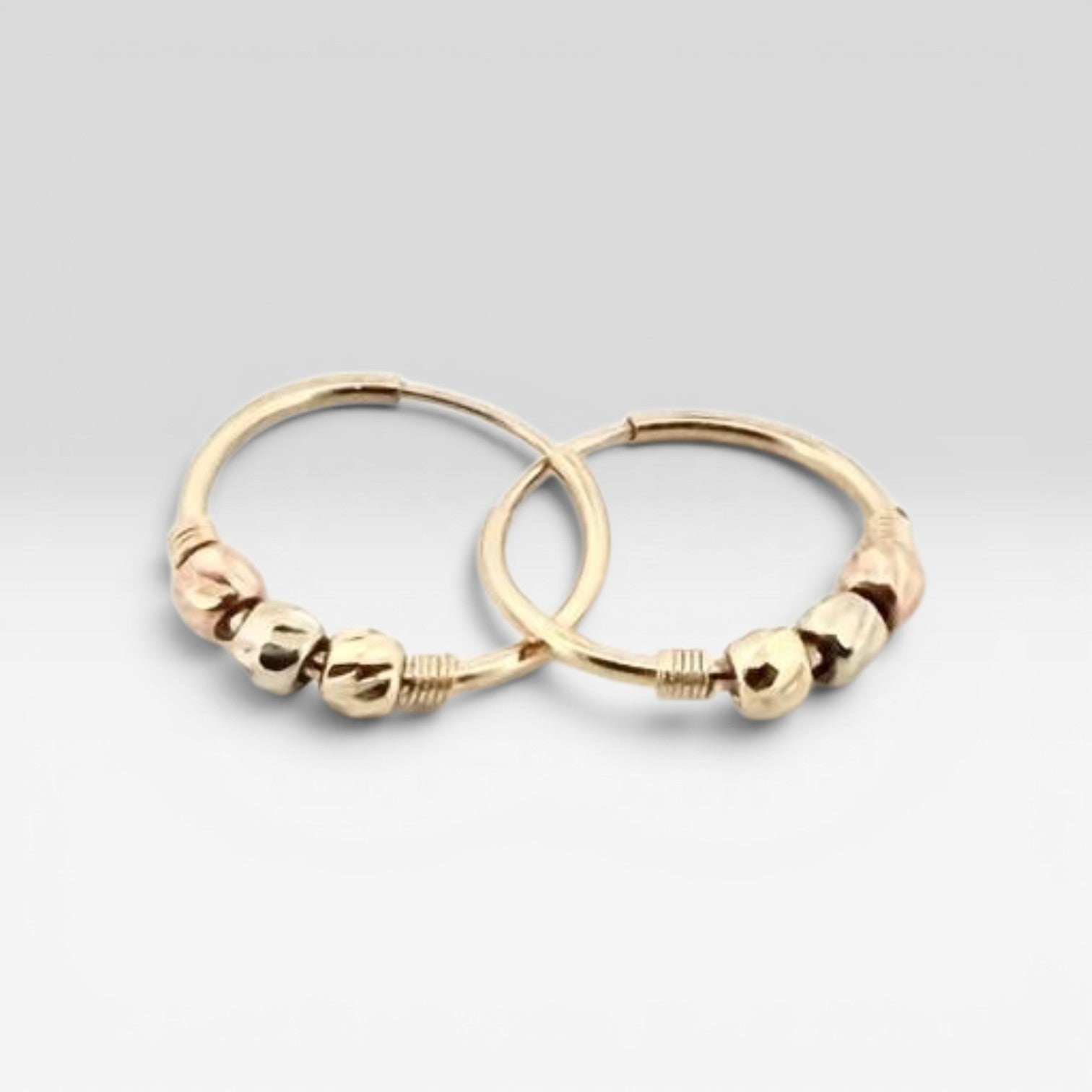 Hoop Earrings with Spheres