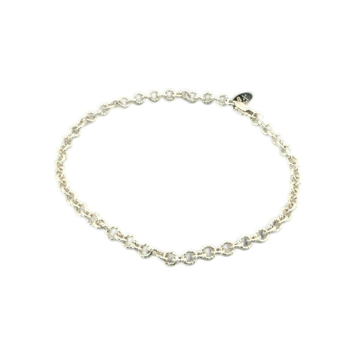 Pulsera de eslabones texturizados