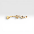 Crystal Cascade Belly Piercing