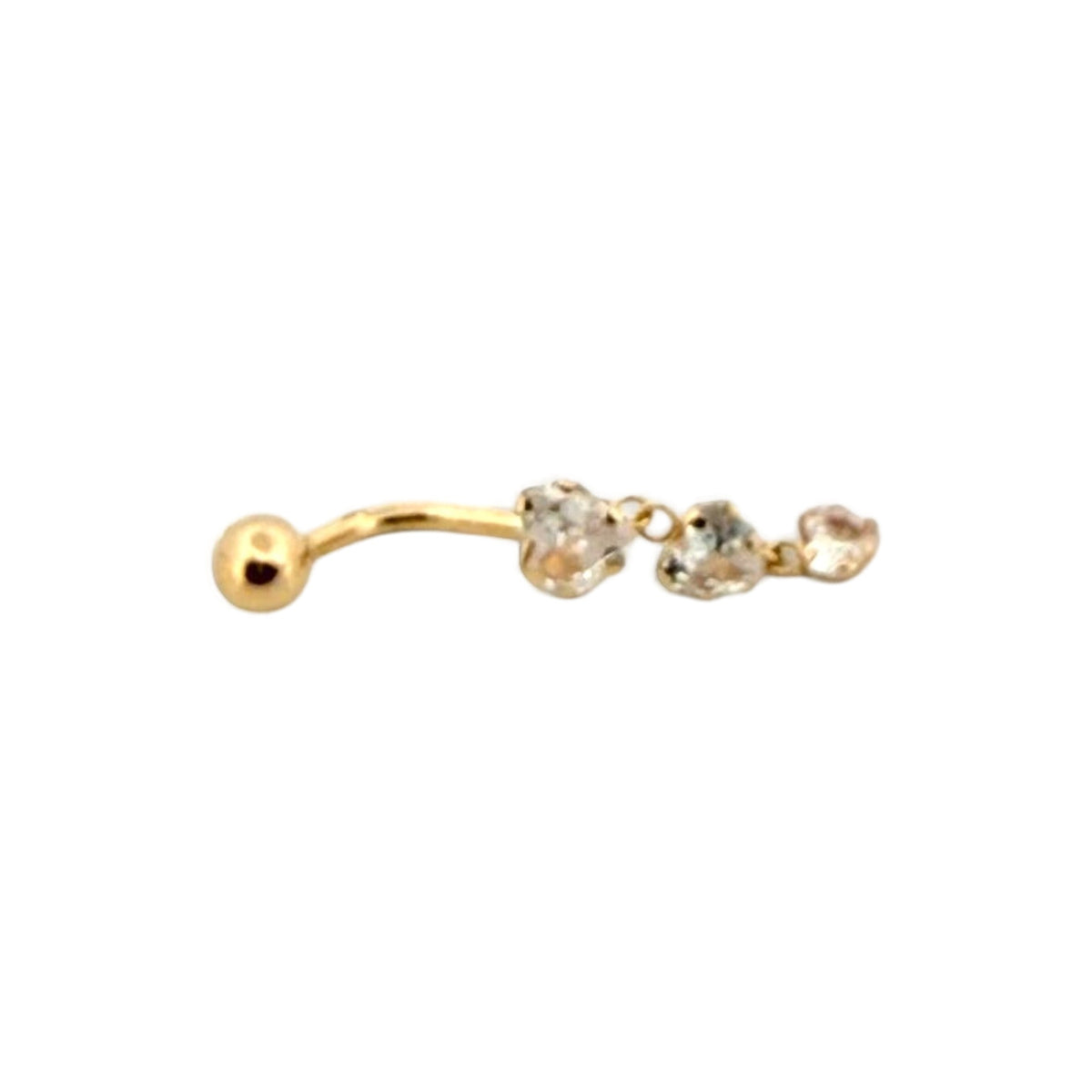 Crystal Cascade Belly Piercing