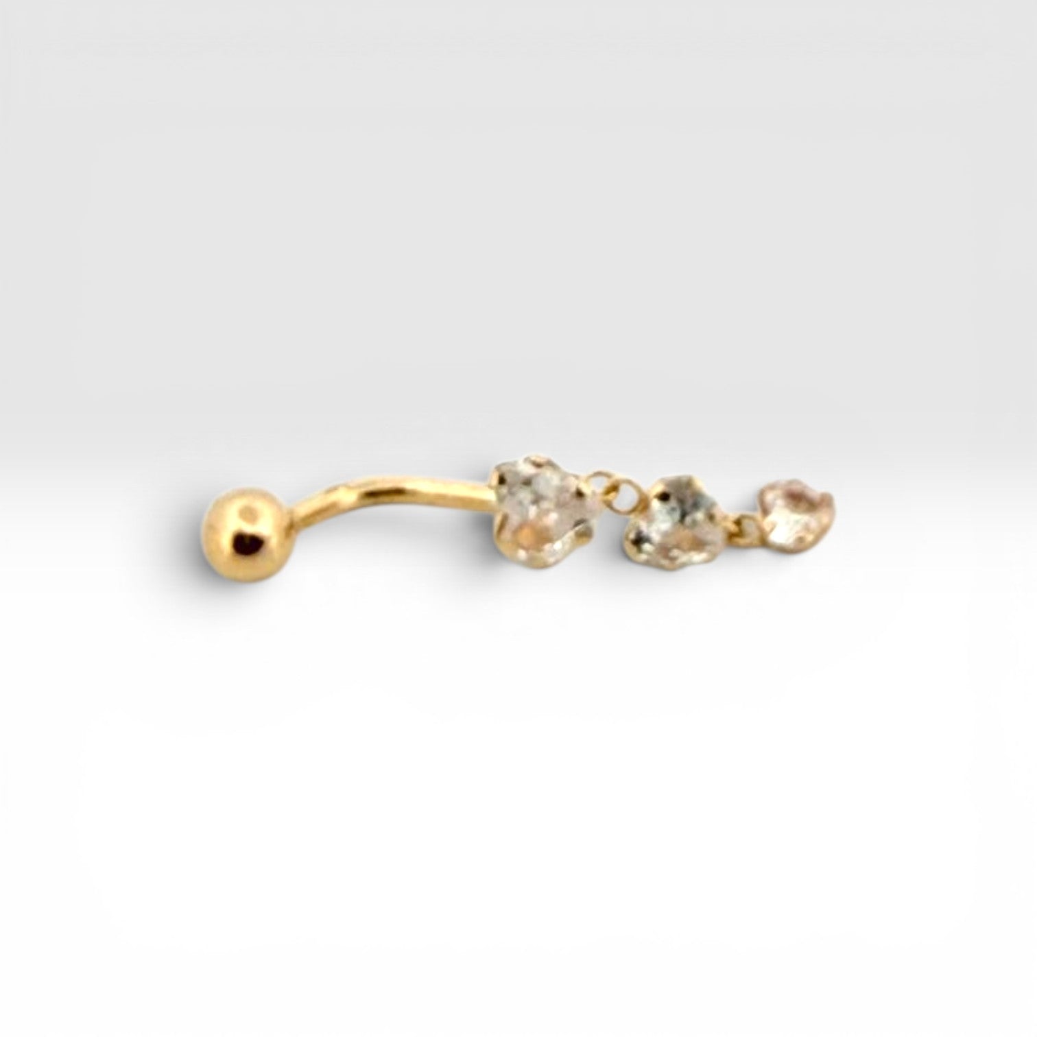 Crystal Cascade Belly Piercing