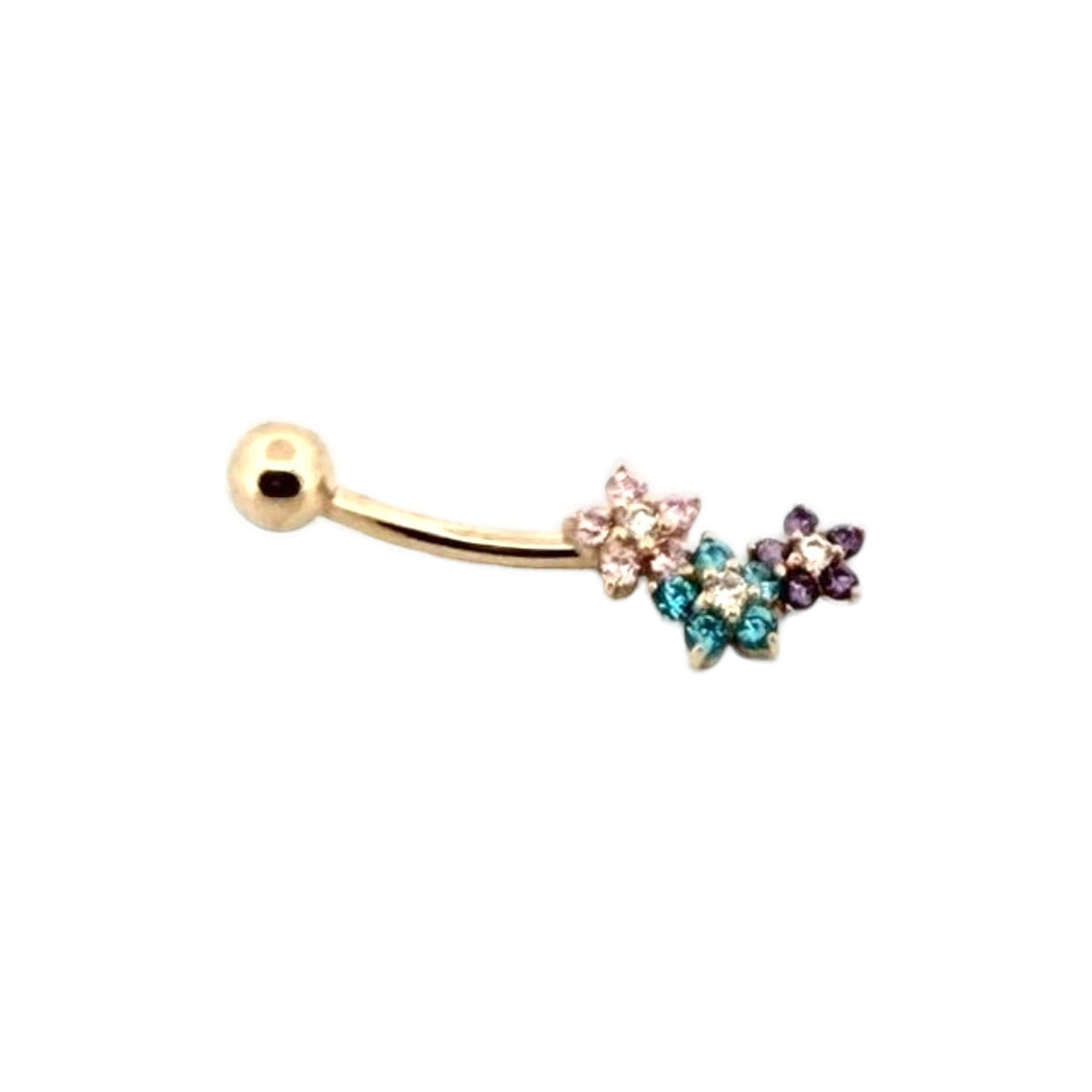 Piercing de ombligo Flor Celeste