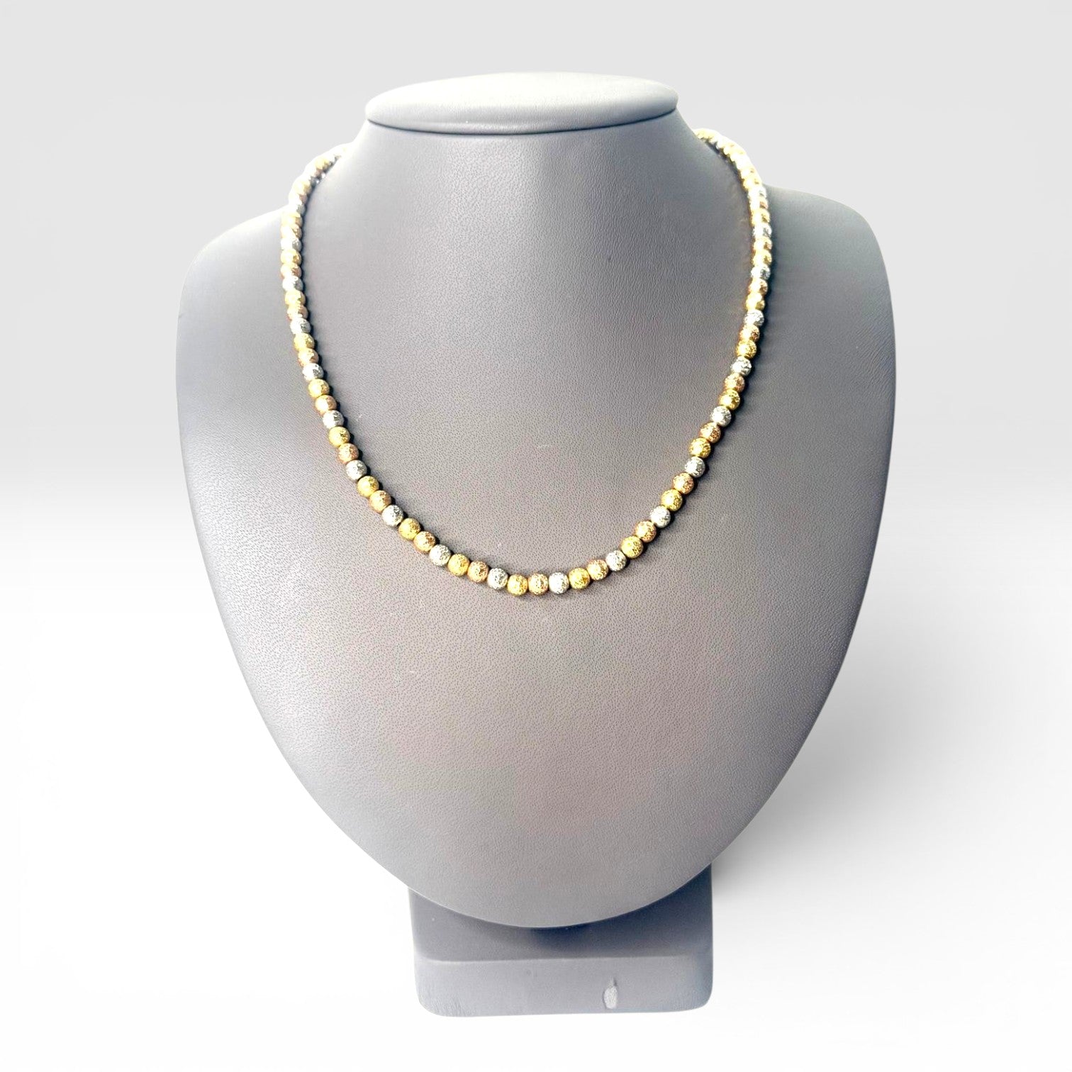 Aurora Textured Bead Necklace