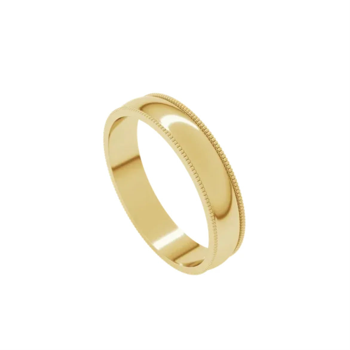 Anillo de bodas para caballero de 18k
