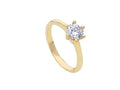 Anillo de compromiso para dama de 18k
