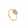 Anillo de corazon 18k talla 8