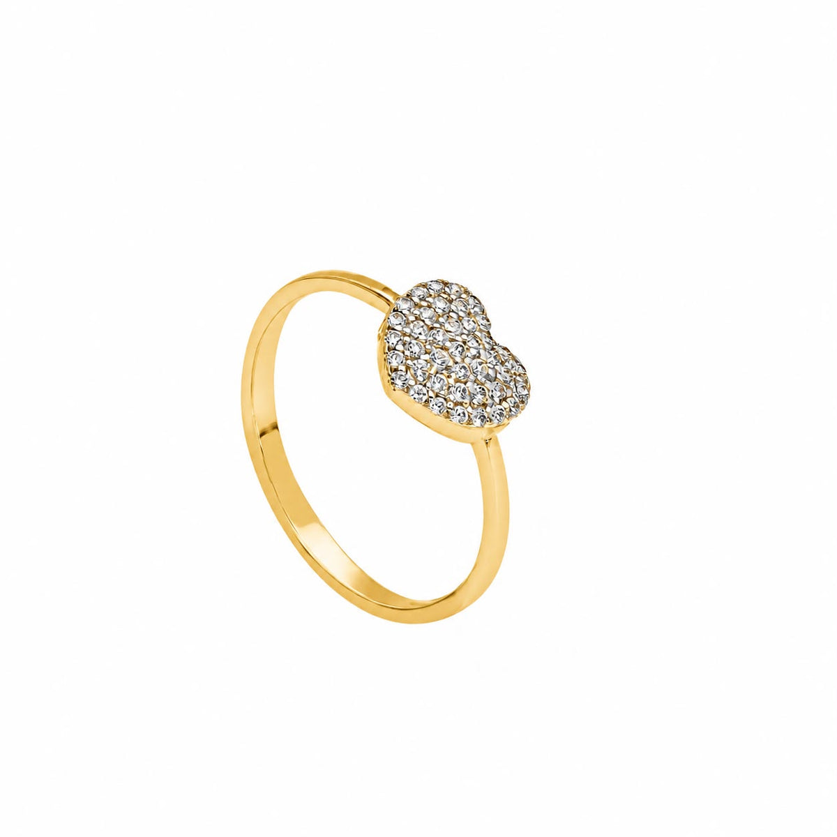 Anillo de corazon 18k talla 8