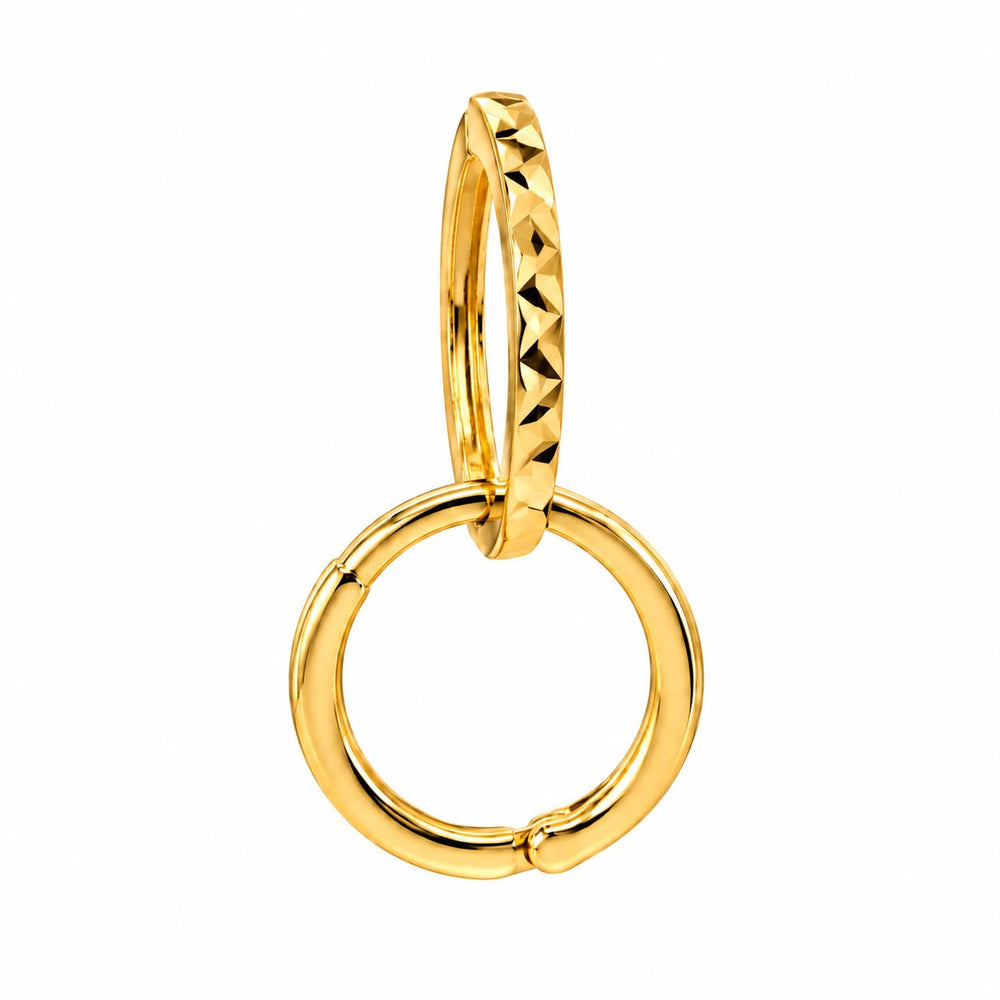argollas pequeñas 18k