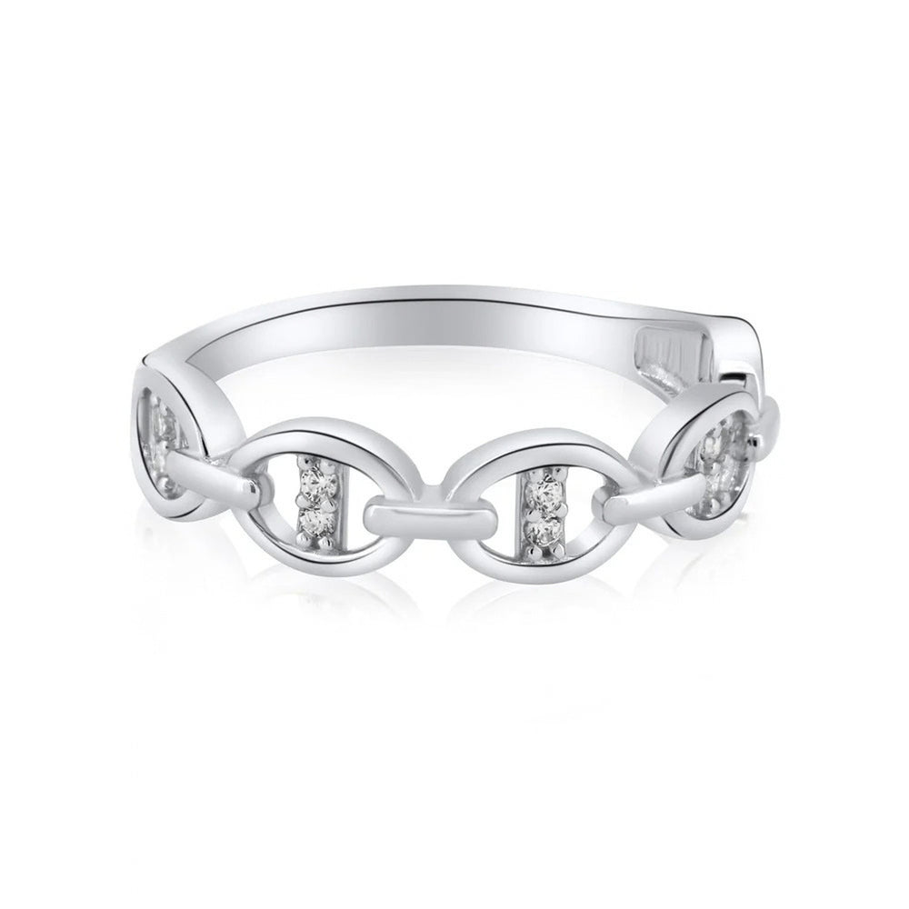 Mariner Ring in 925 Silver with Rhodium Plating