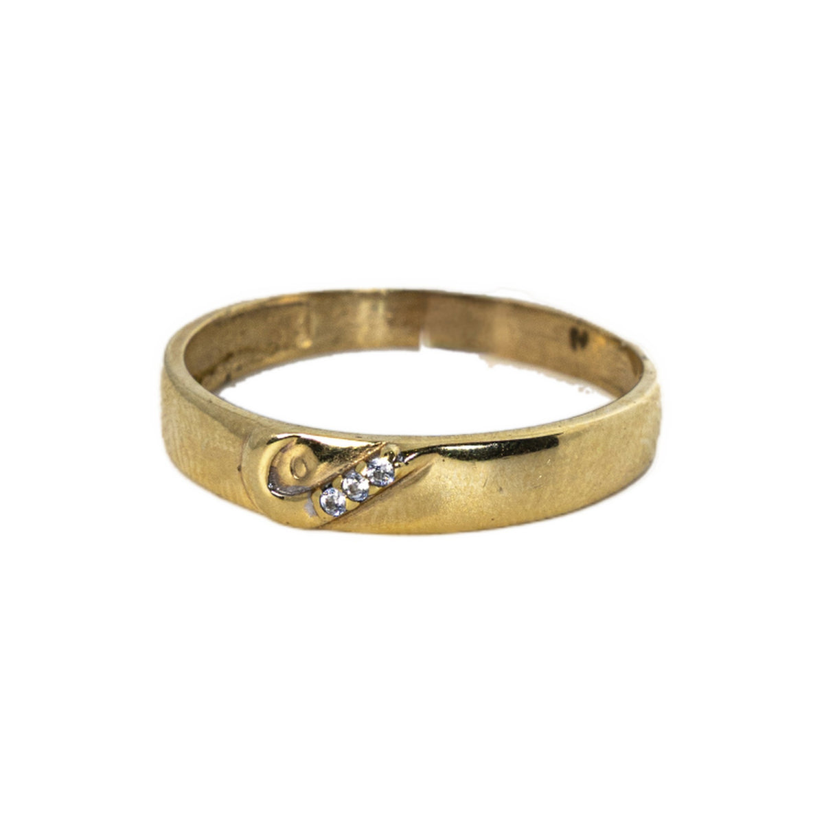14K Solitaire Ring Size 10