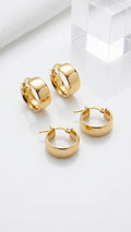 Aretes de oro 18k
