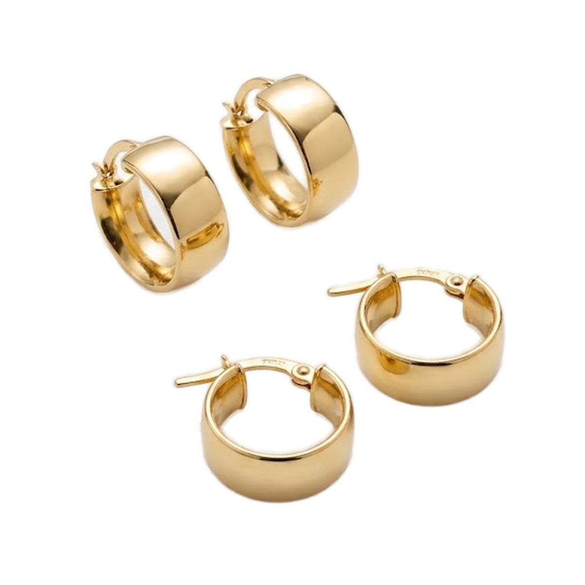 Aretes de oro 18k