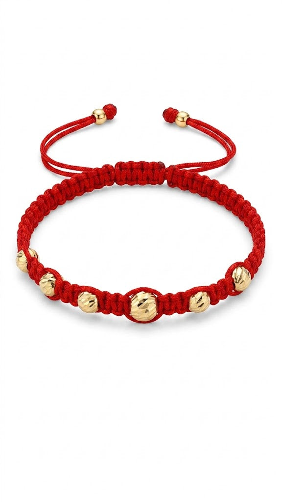 Pulsera 6 balines 18k