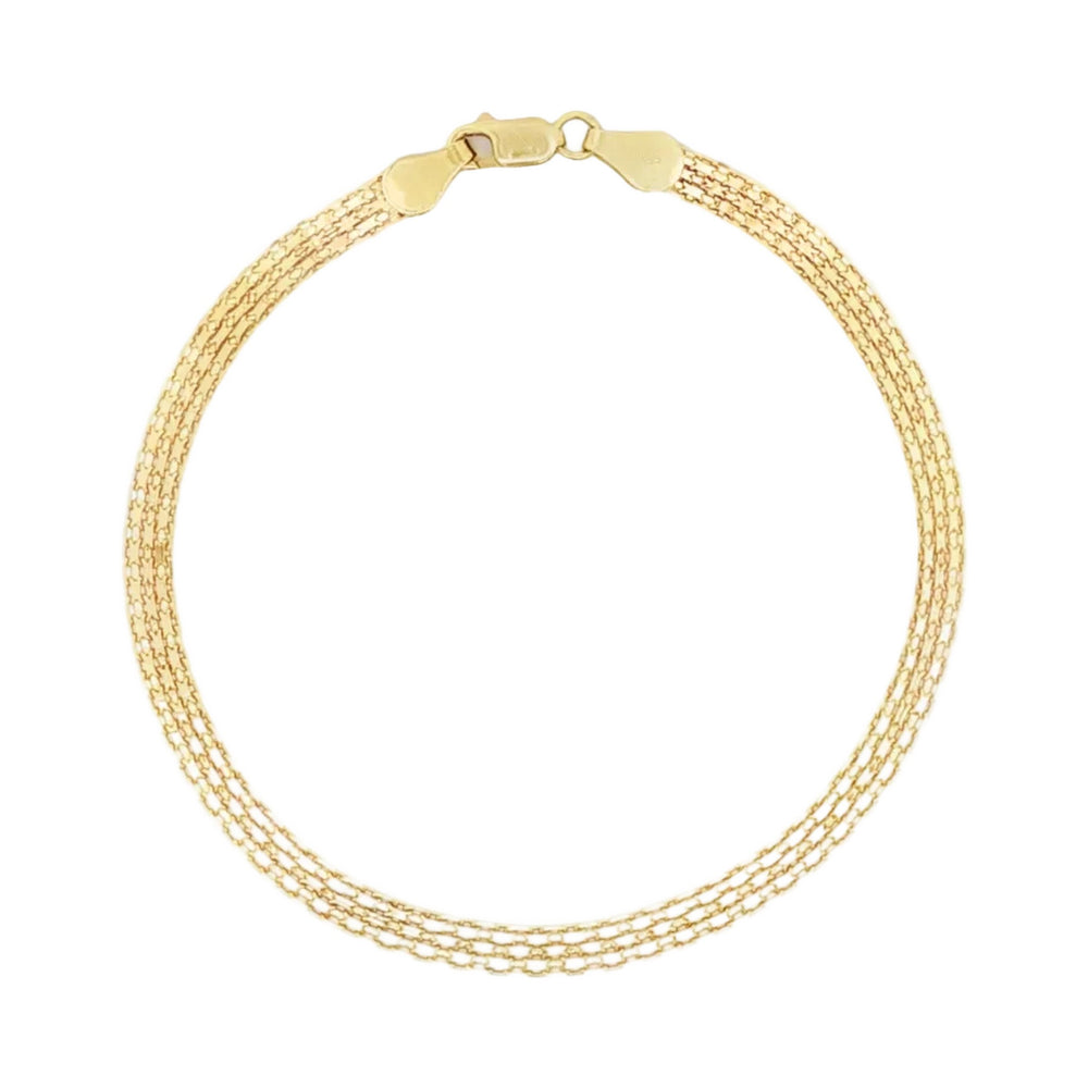 Bismark Link Bracelet 7" 18K