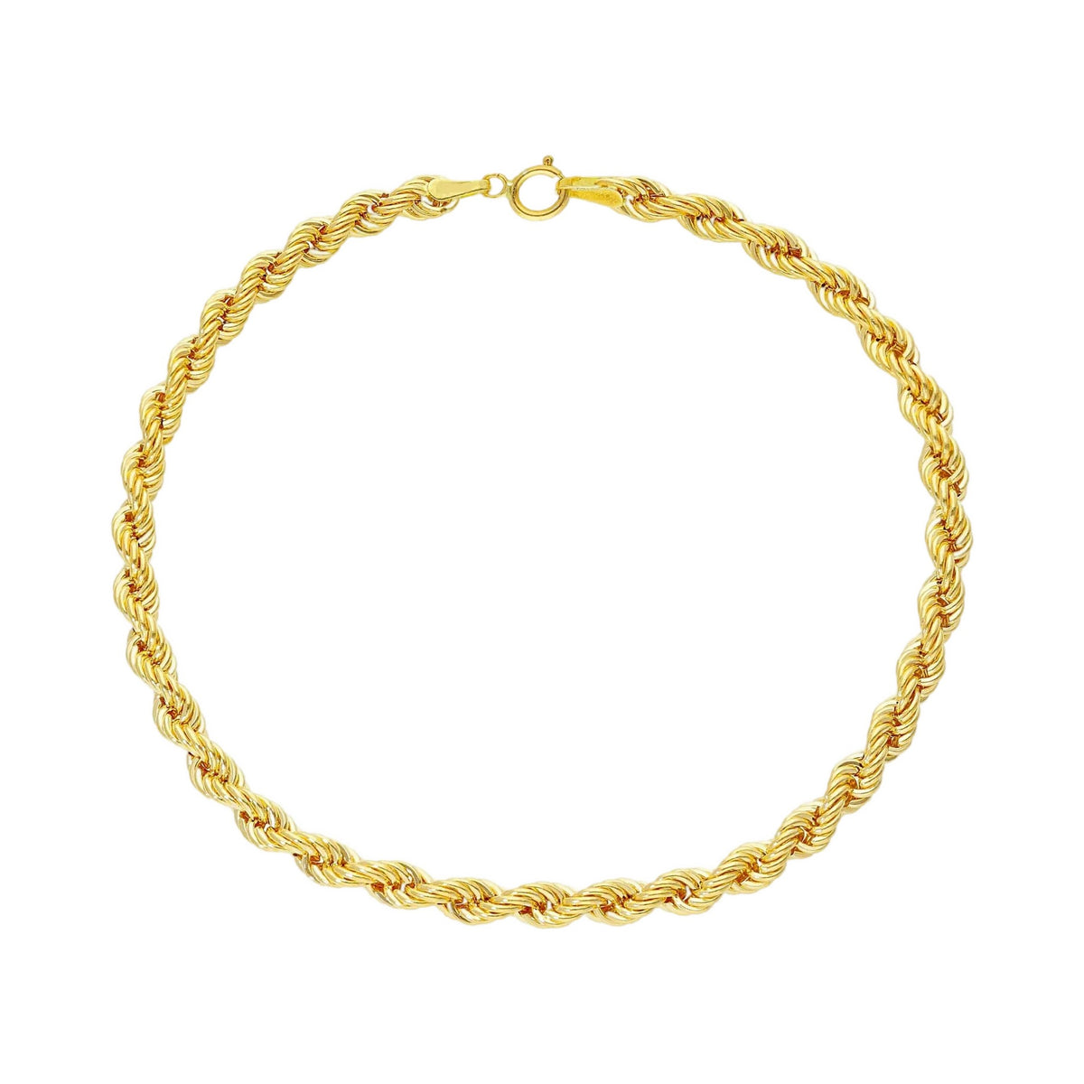 Rope Link Bracelet 8" 18K