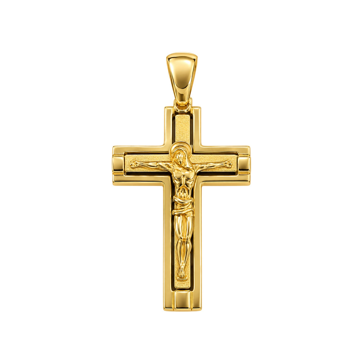 18K Christ Crucifix Pendant