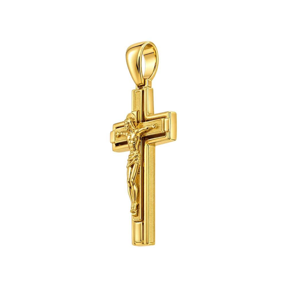 18K Christ Crucifix Pendant