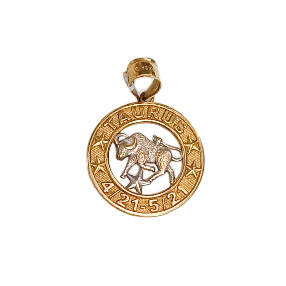 Zodiac Taurus Sign Symbol Pendant